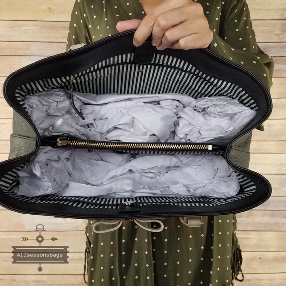 Kate spade LARGE Maryanne tote black bow satchel - Picture 7 of 8